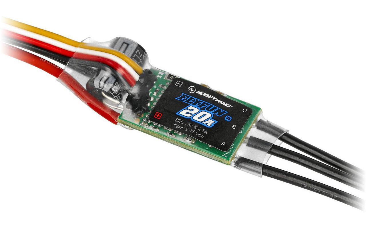 Brushless Regler FlyFun 20A V5 SeriesBrushless ESC für Flugzeugmodelle