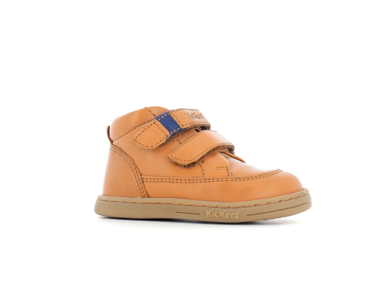 Kickers-TRACTOK Cuir Camel