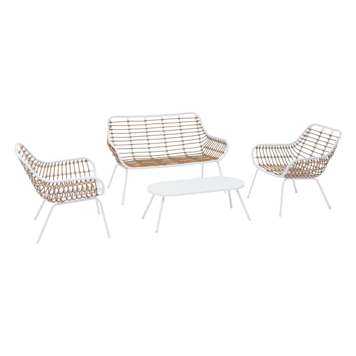 SALON PAOPAO BLANC 4 PLACES