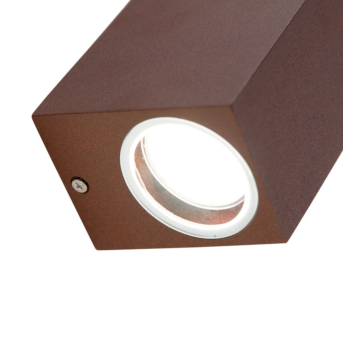 Industriële wandlamp, roestbruin, 2-lichts, IP44 - Baleno