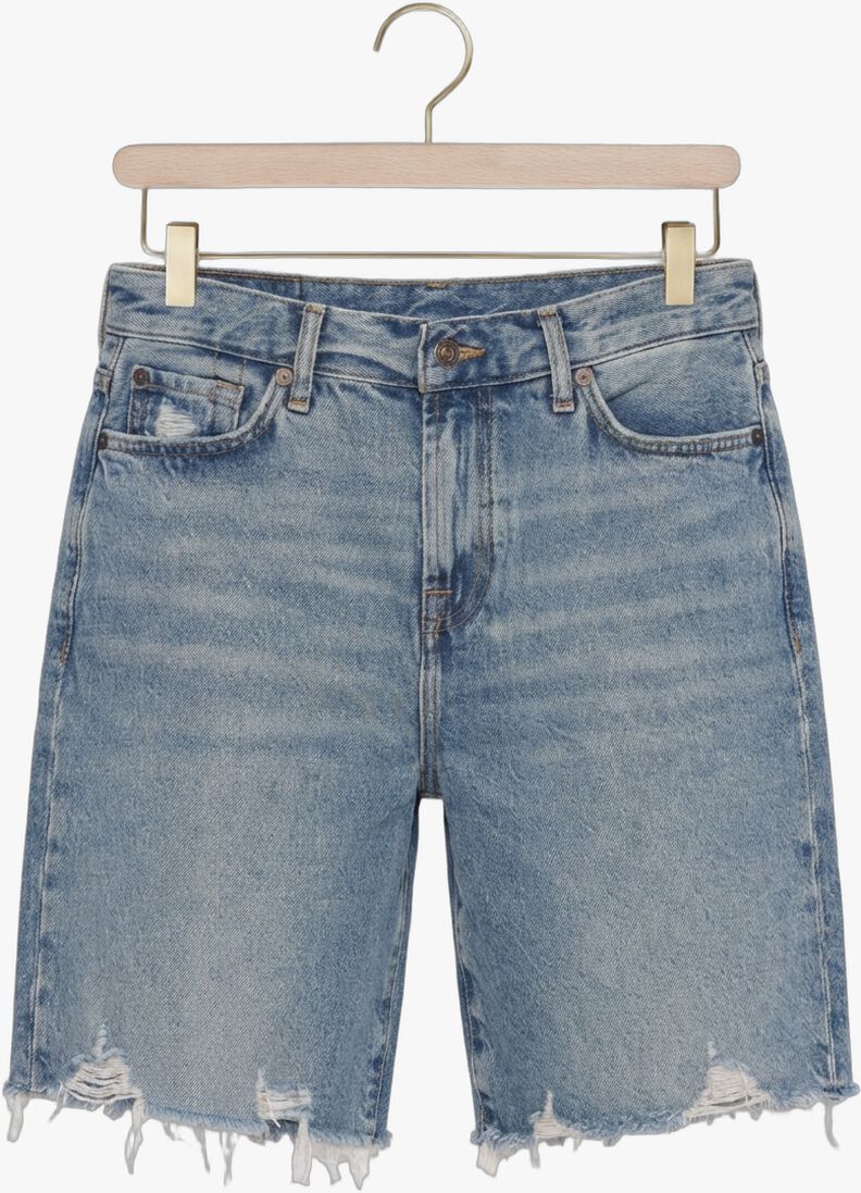 blauwe 7 for all mankind wide jeans lola shorts wave