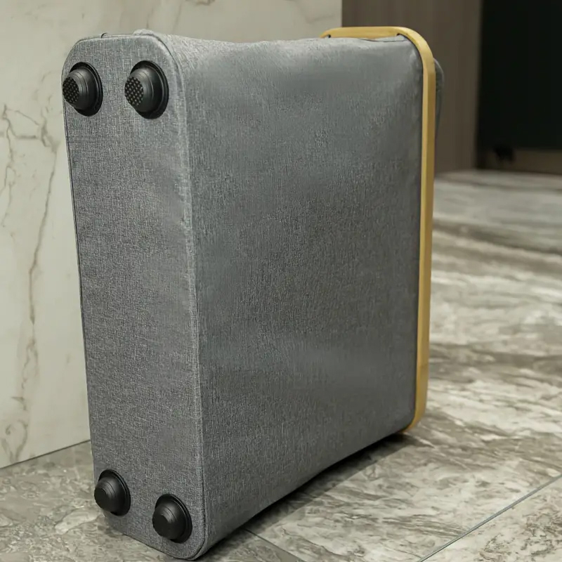 (45x36cm) Oxford WC Papier Organizer Badezimmer Aufbewahrungs Box Toiletten Papier Korb für 16 Klopapier Rollen - Grau