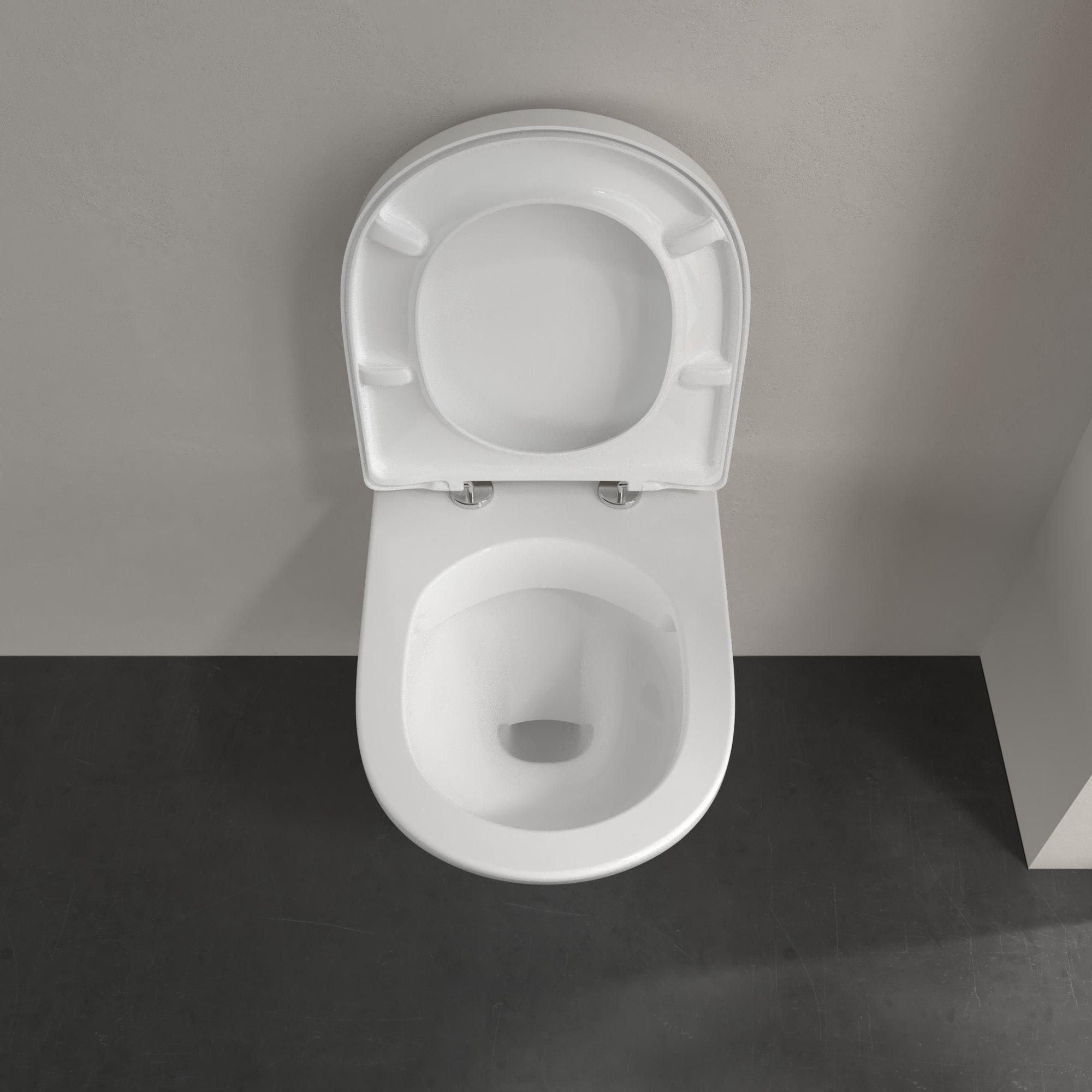 Villeroy & Boch O.novo compact randloos toilet CeramicPlus wit glans