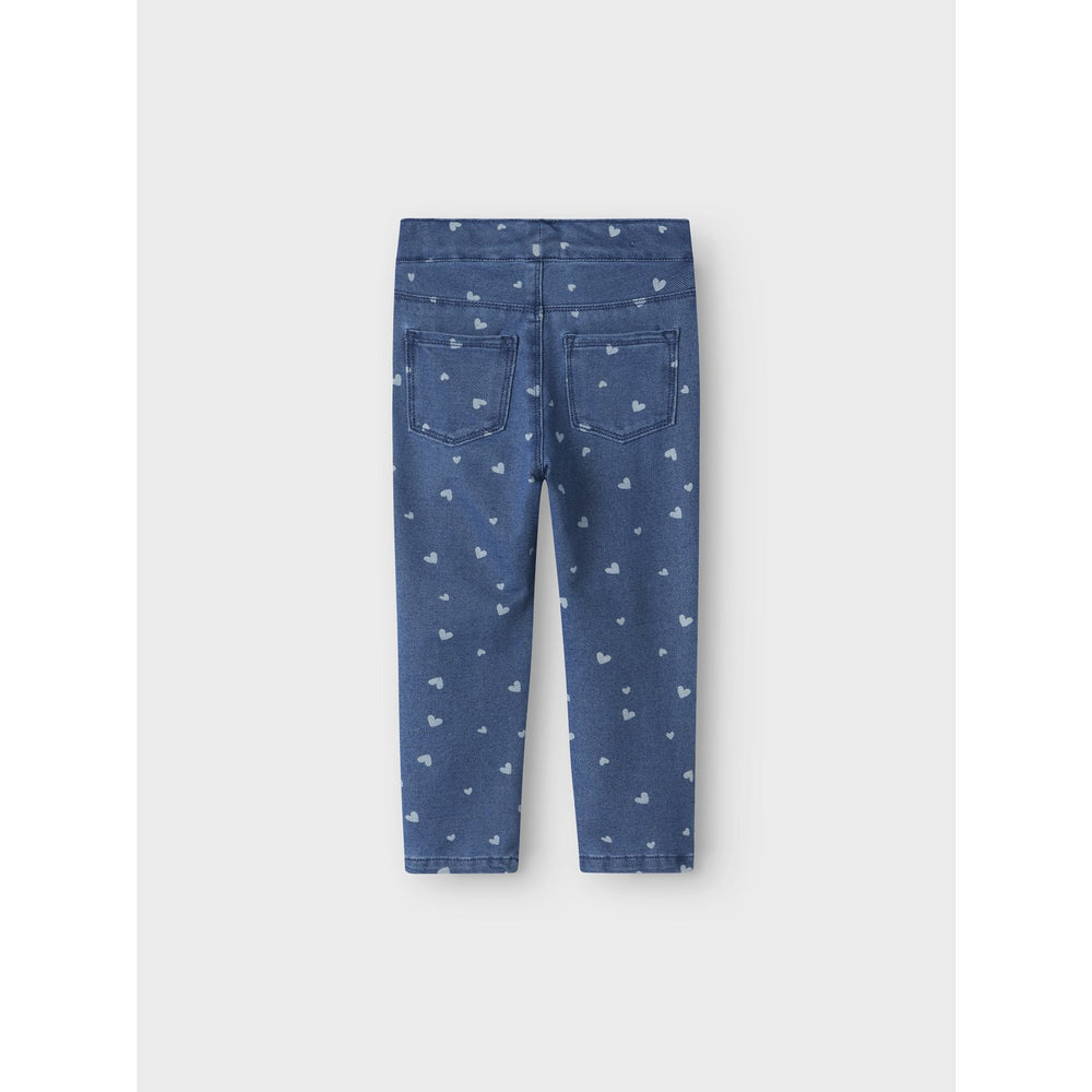 Køb Name It Medium Blue Denim Heart Nmfsalli Slim Dnm Leggings 2352-Vb Noos