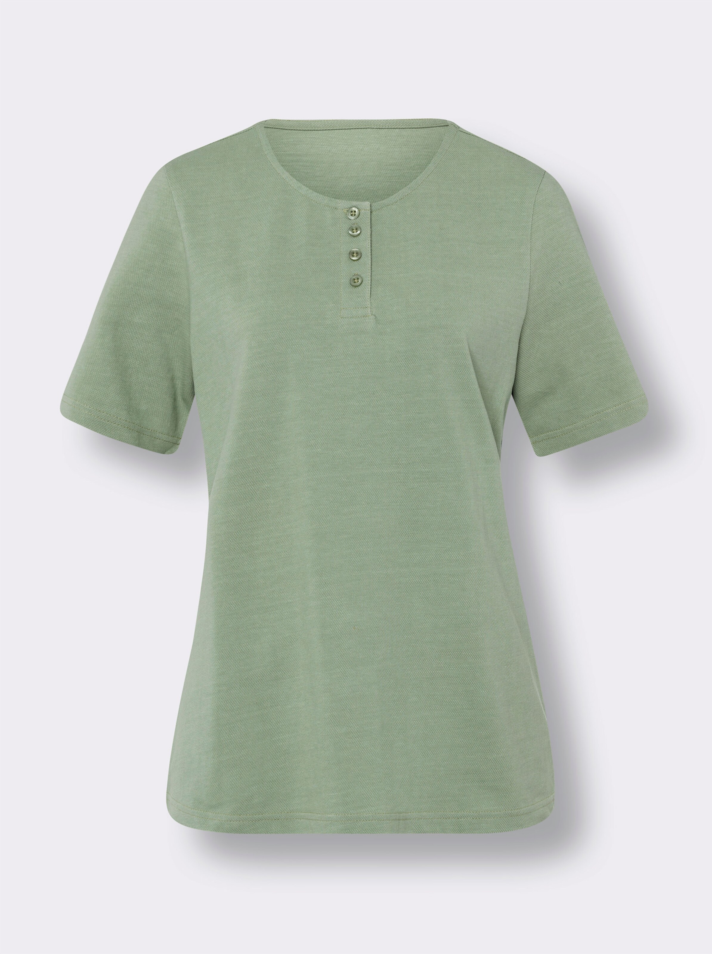 Kurzarmshirt in Pikee-Qualität