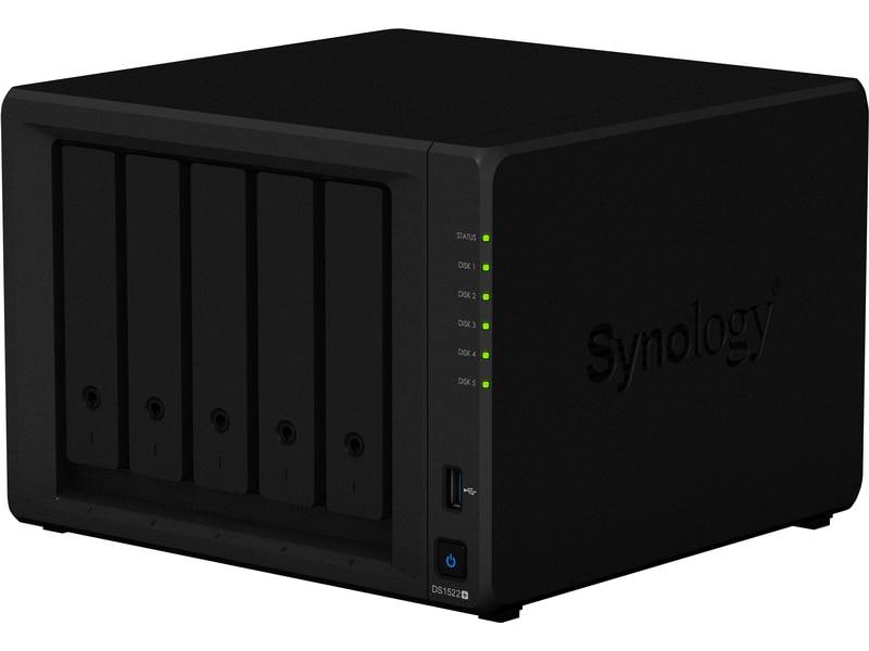 Synology NAS DiskStation DS1522  5-bay NAS mit 5 Laufwerkschächten