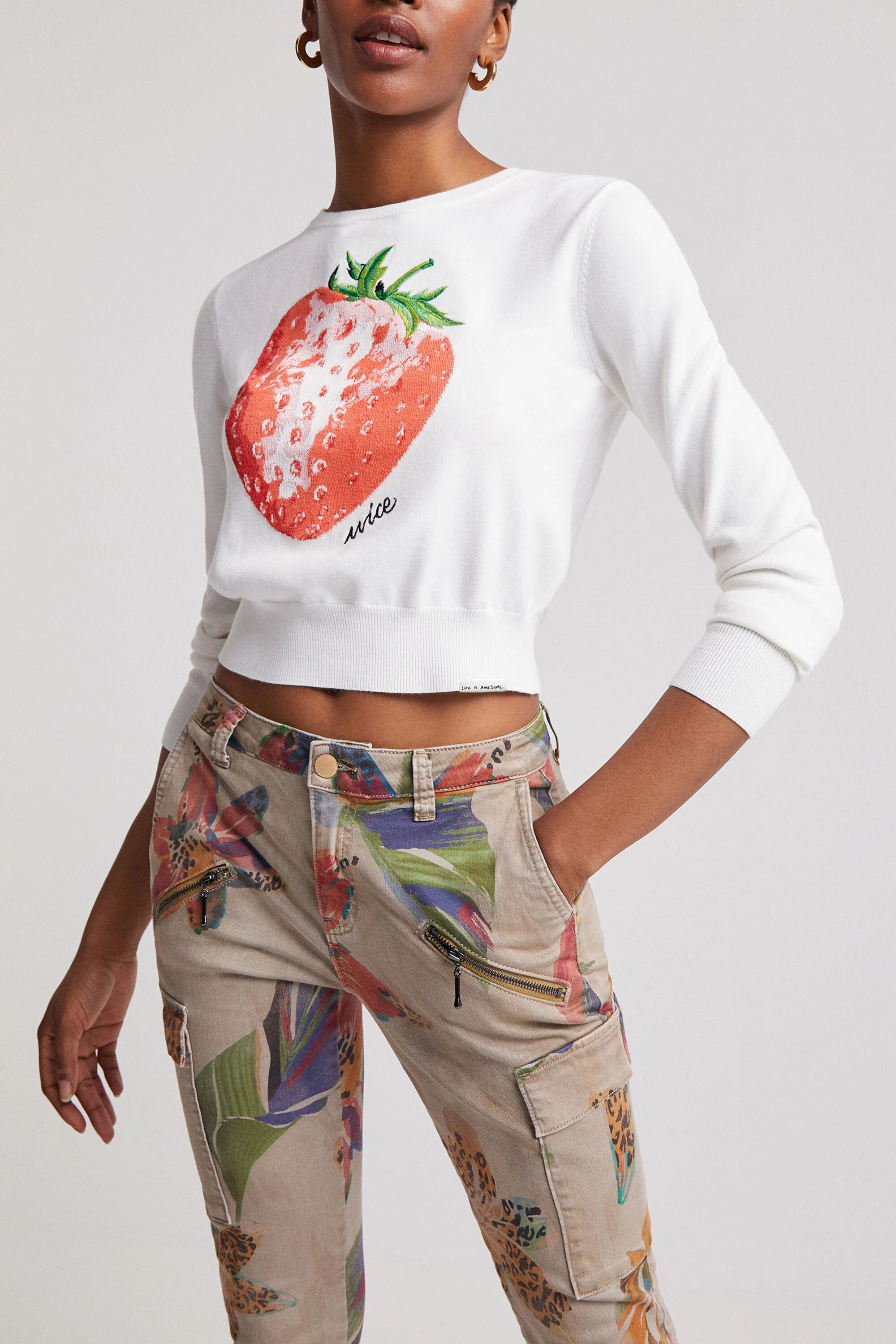 Jersey cropped fresa
