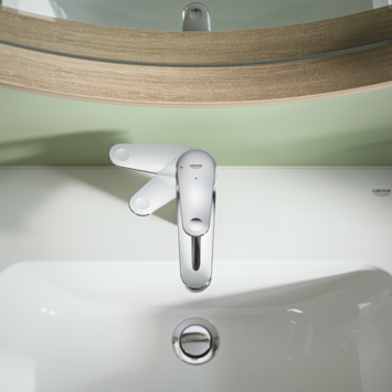 Grohe wastafelkraan Swift Medium-size  Push open Chroom