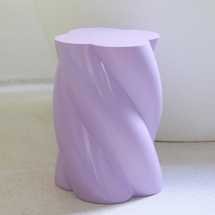 &klevering - Marshmallow Beistelltisch 54 x Ø 29,5 cm, ocker
