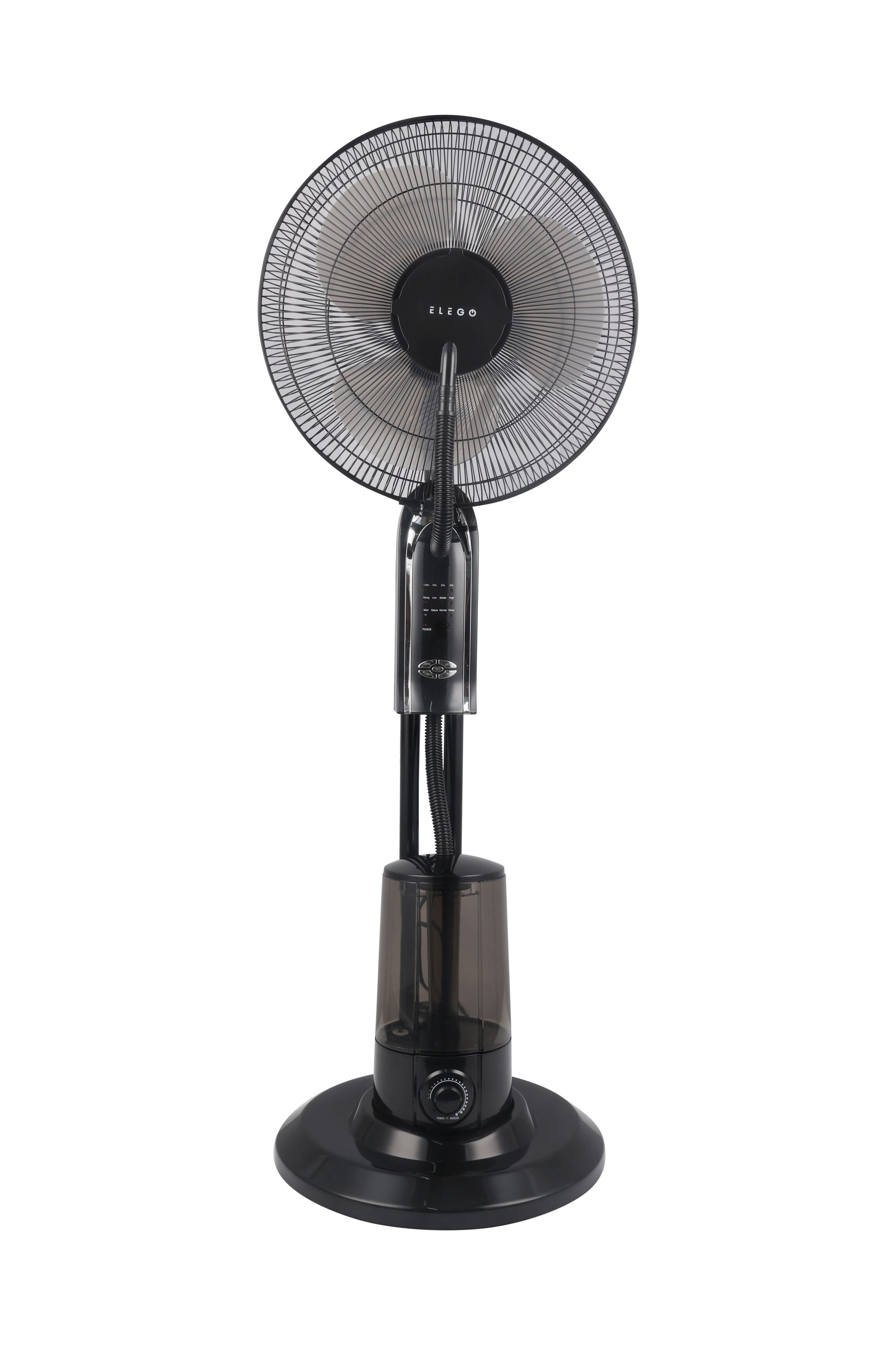 Standventilator mit Sprühnebel FOGGY schwarz
