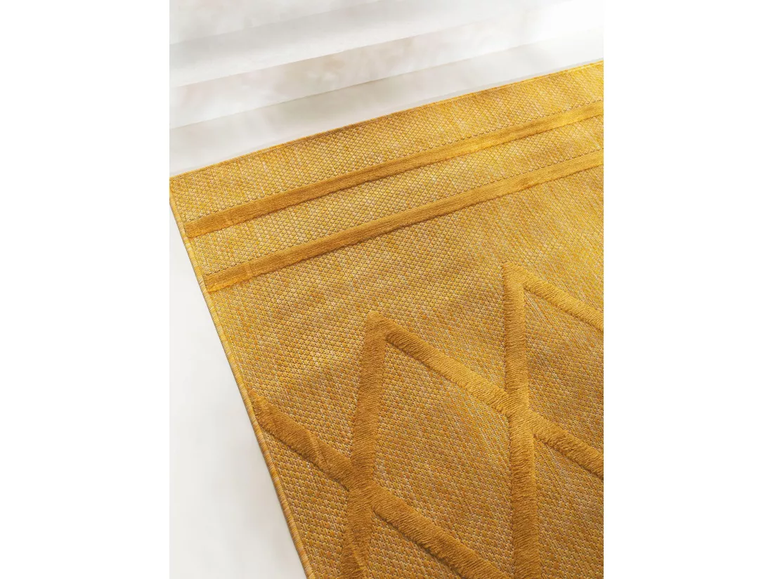 Tapis d'extérieur & intérieur Bonte Jaune 80x150 cm