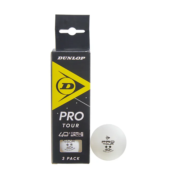 Dunlop Pro Tour 2* 40+ Tafeltennisbal (3-pack)