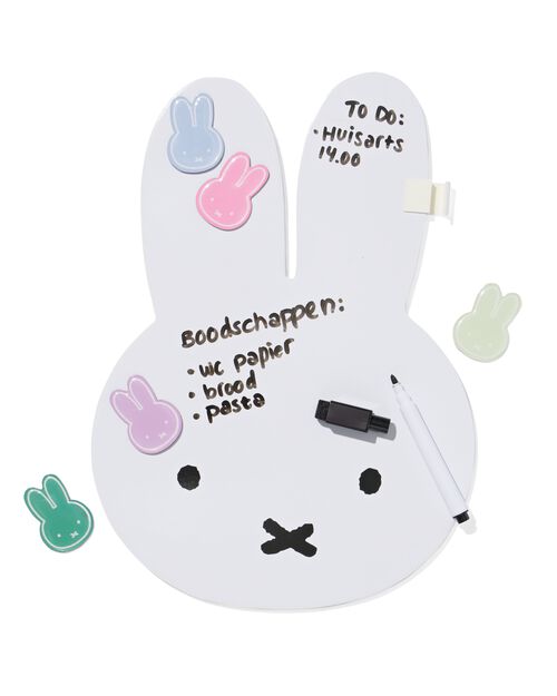tableau magnétique Miffy avec aimants 30x20
