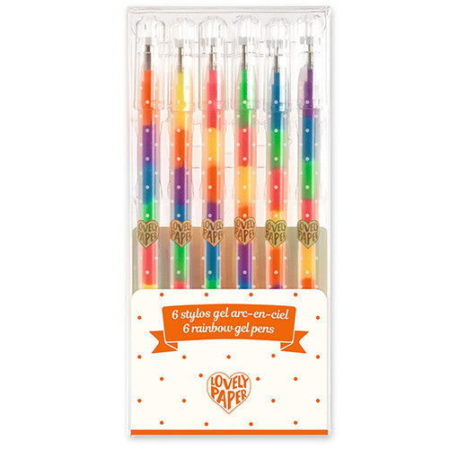 Djeco gelpennen regenboog - 6st