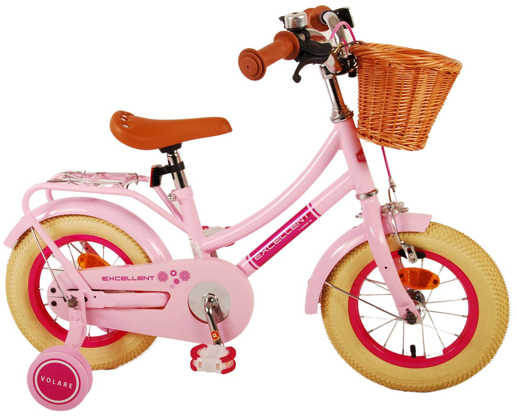 TPFSports Excellent Kinderfahrrad - Mädchen - 12 Zoll - Rücktritt + Handbremse - Grün