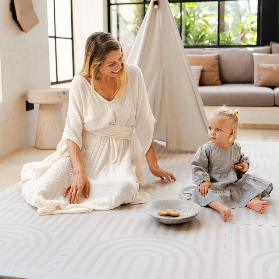 toddlekind Prettier Puzzle Spielmatte Linear Linen 120 x 180 cm