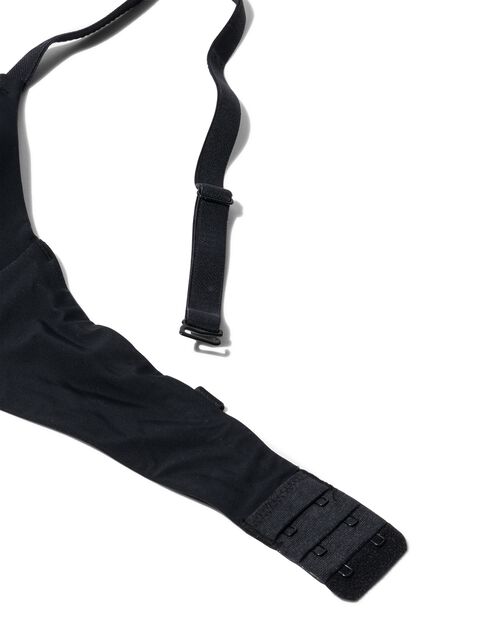 soutien-gorge préformé sans armatures recyclé/micro noir