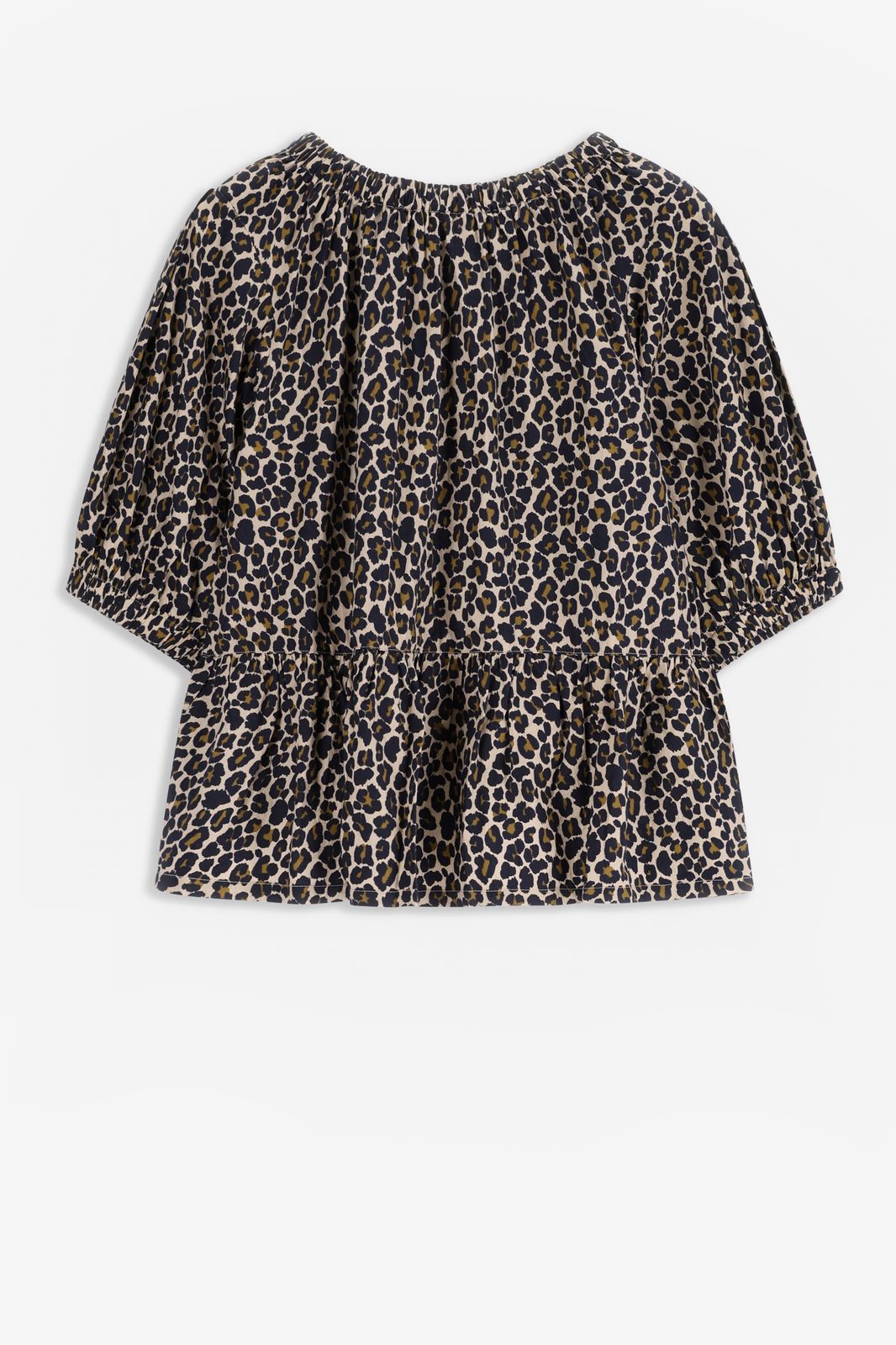Bruine top met leopard print