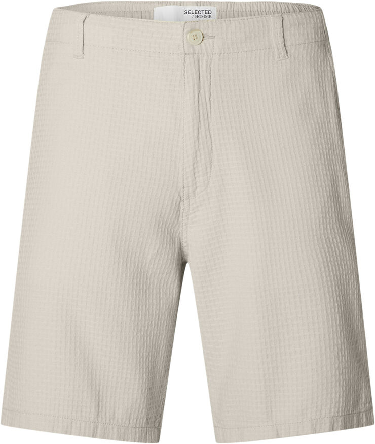 Selected Homme SLHREGULAR-WEST SHORTS CAMP Oatmeal/waffel