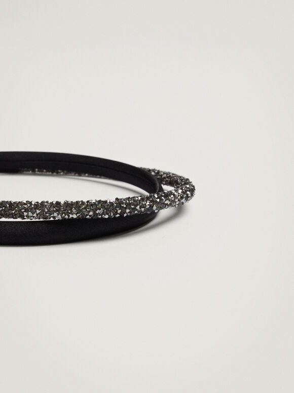 Conjunto De Diademas Finas - Negro