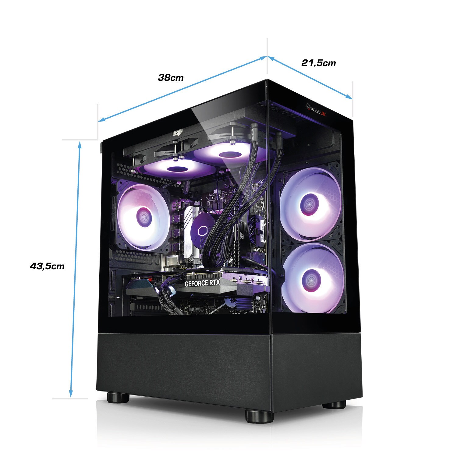 Gaming PC InvaderXS V AMD Ryzen 7 5800X, 64GB DDR4, NVIDIA RTX 4060 8 GB, 2TB SSD, Windows 11