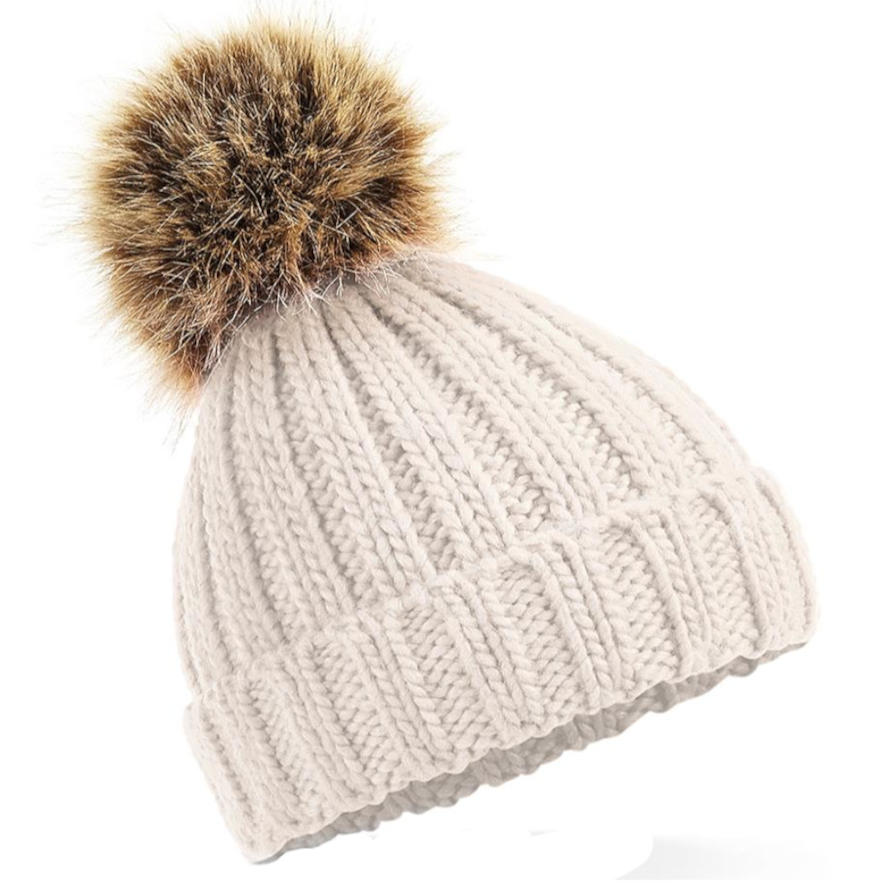 Gorro Intantil De Punto Beechfield Con Pompón