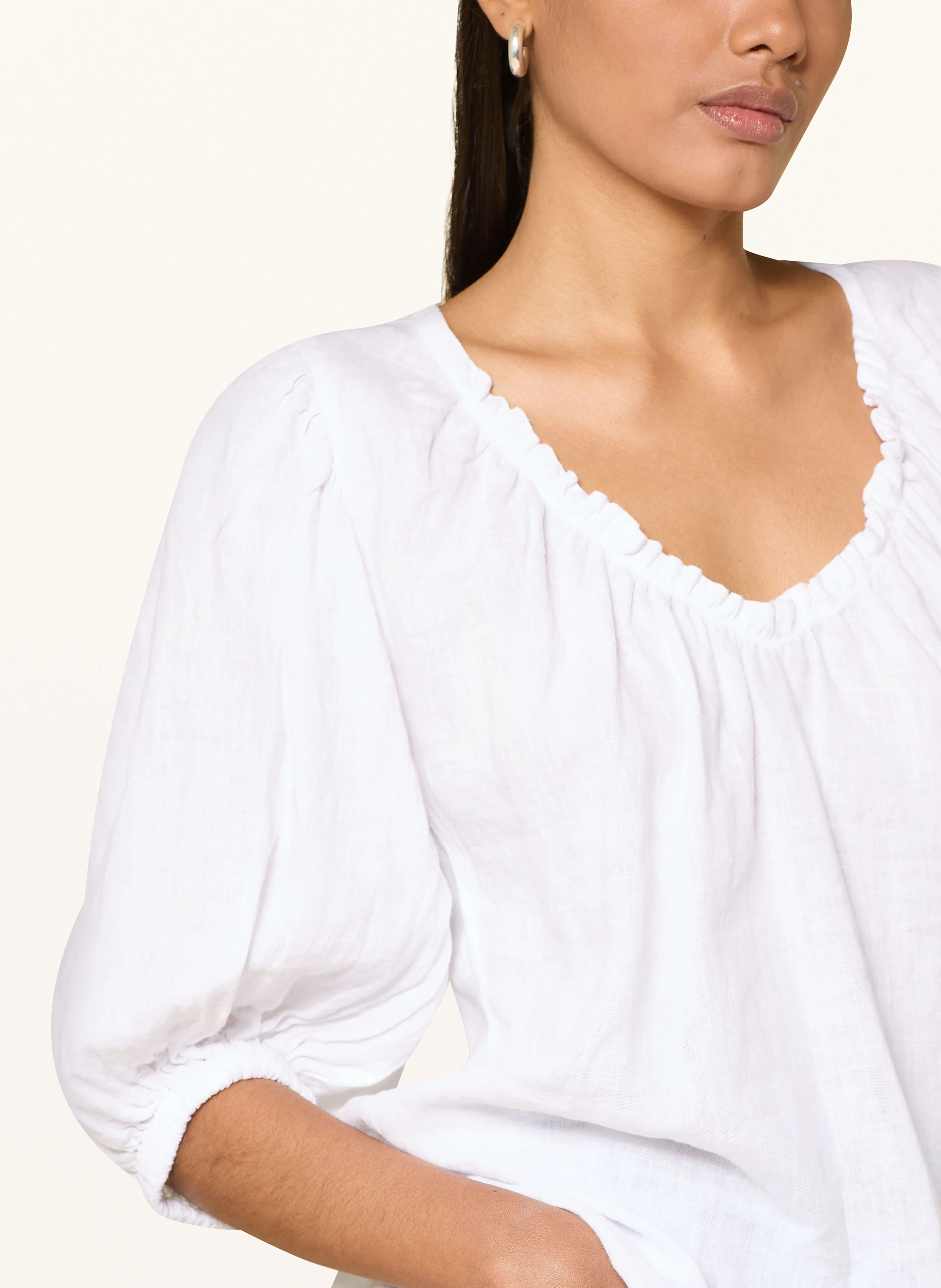MOS MOSH Blusenshirt MMTAISSA aus Leinen mit 3/4-Arm