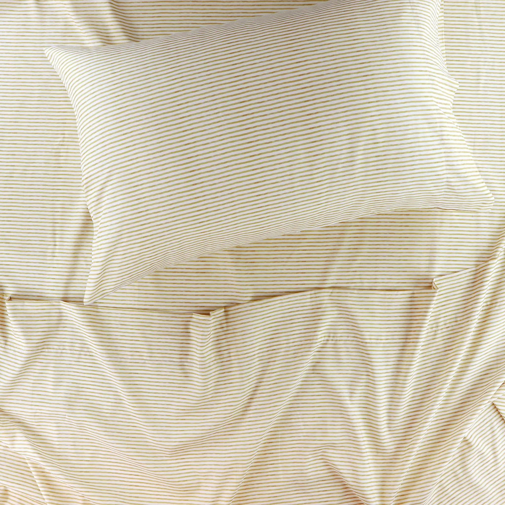 Origami Maison Ensemble Draps Lit Simple  - Rayé