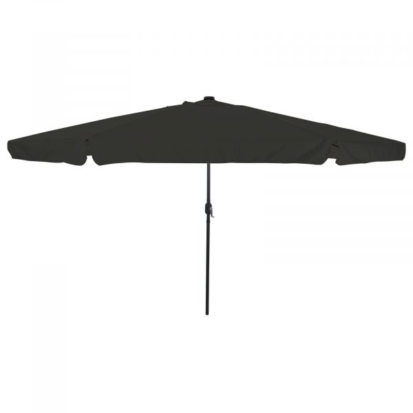 vidaXL Guarda-sol com Luzes led ø395x245 cm Preto - 306707908