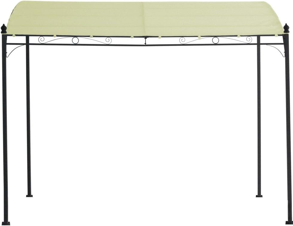 Anbaupavillon Mantova 300x250cm ecru Stahlgestell Pavillon
