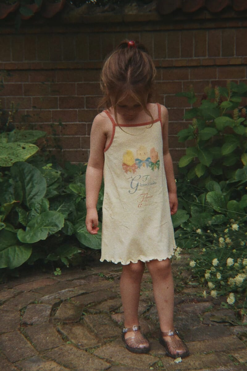 Era Strap Dress banana crepe - Konges Sløjd - Rumpetroll