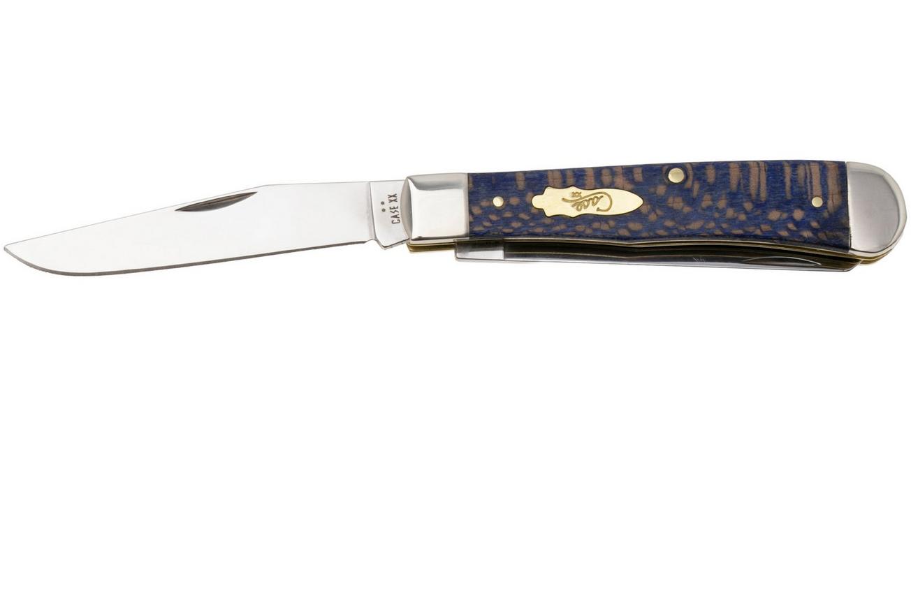 Case Trapper Blue Smooth Sycamore Wood, 63730, 7254 SS zakmes