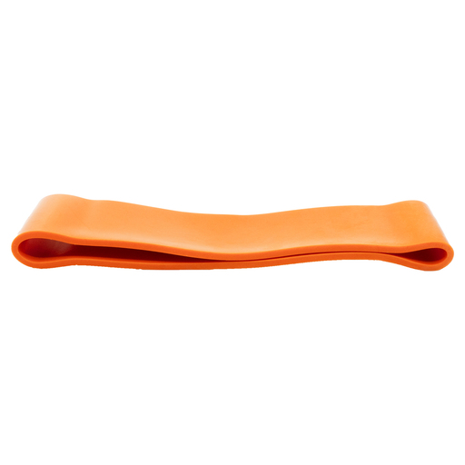 Faixa de resistência de látex larga e elástica com vários níveis de resistência.