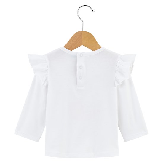 T-shirt lapin Little Friends   Blanc        3 mois   de               P'tit bisou