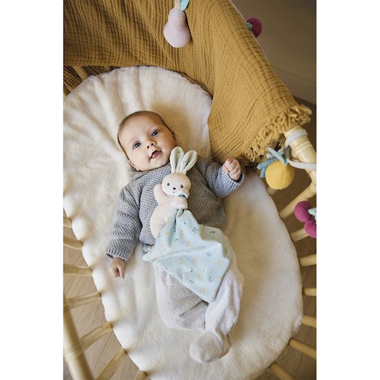 Doudou lapin Carré douceur   Bouquet d'agrumes        de               Kaloo
