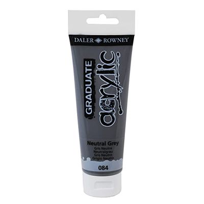 Daler-Rowney Graduate - Peinture acrylique - 120 ml - gris neutre