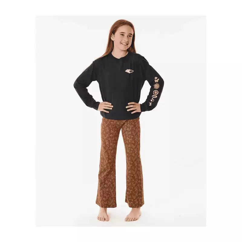 Teeshirt junior RIPCURL Sun Catcher Ls Tee-Girl Washed Black