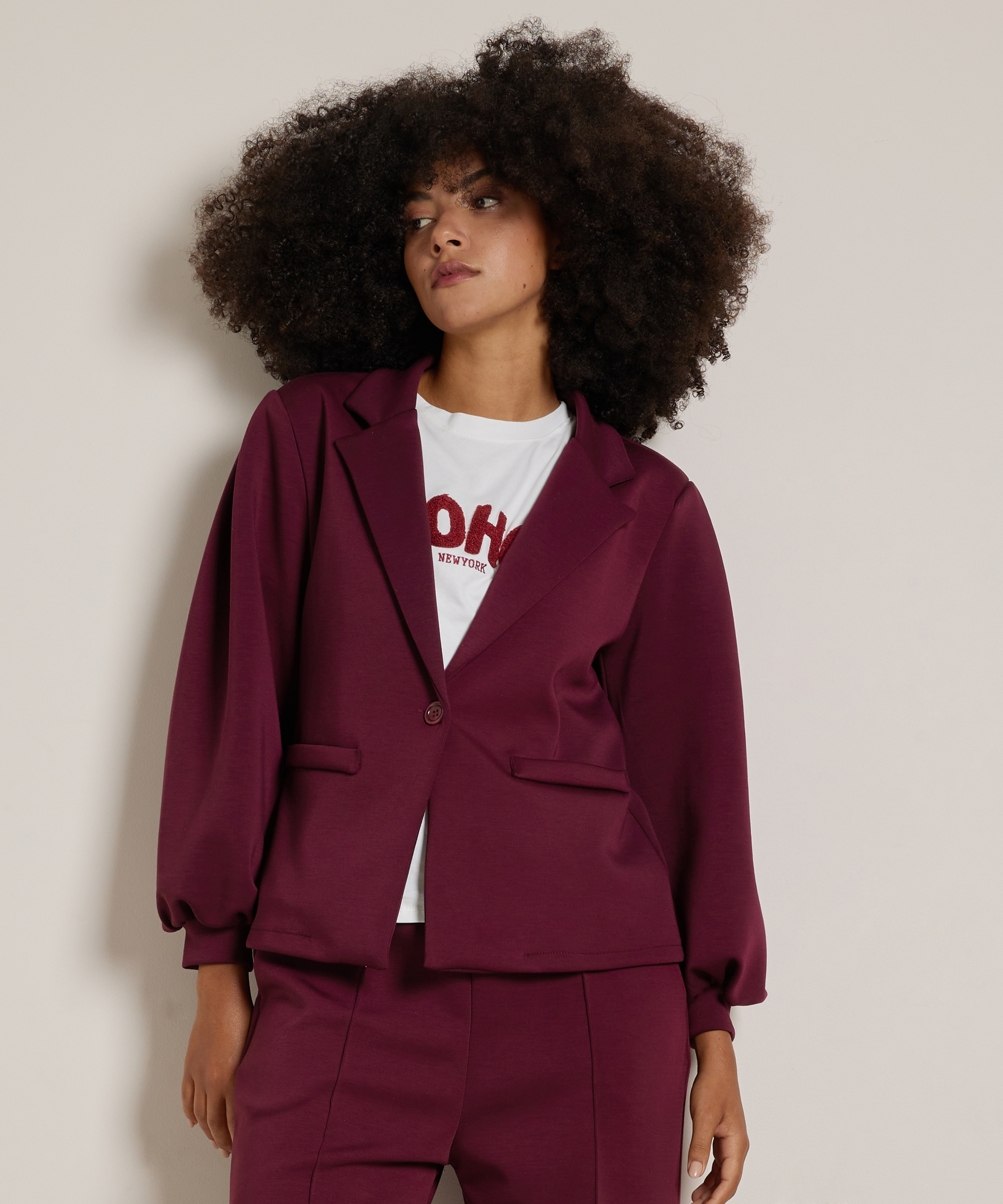 korte blazer soft jersey