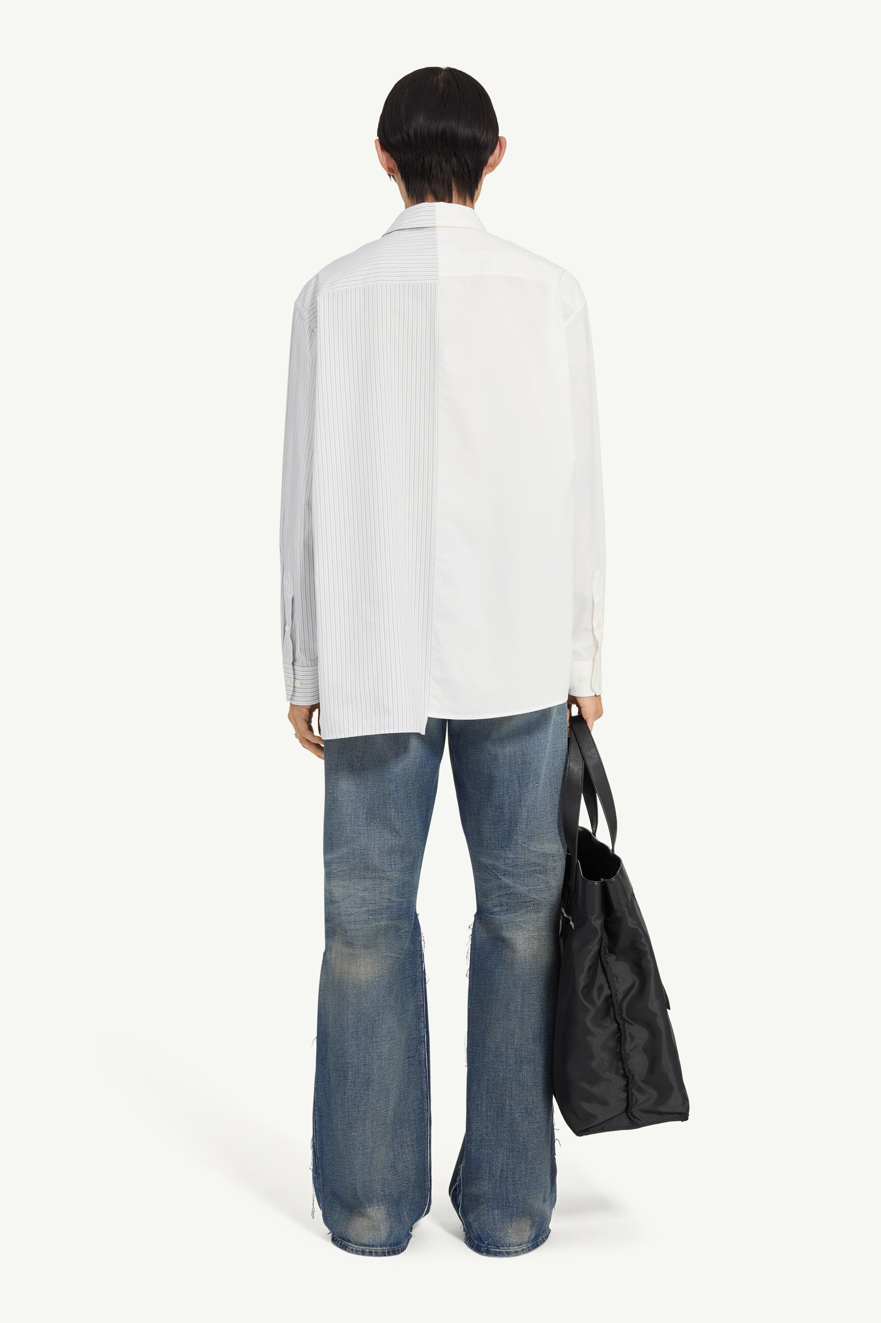 Chemise en popeline en 100% coton pour homme | MM6