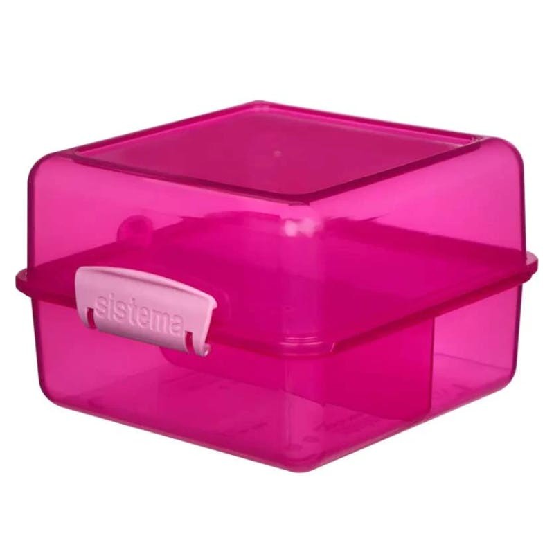 Sistema - Lunch Cube Madkasse 1,4L Pink