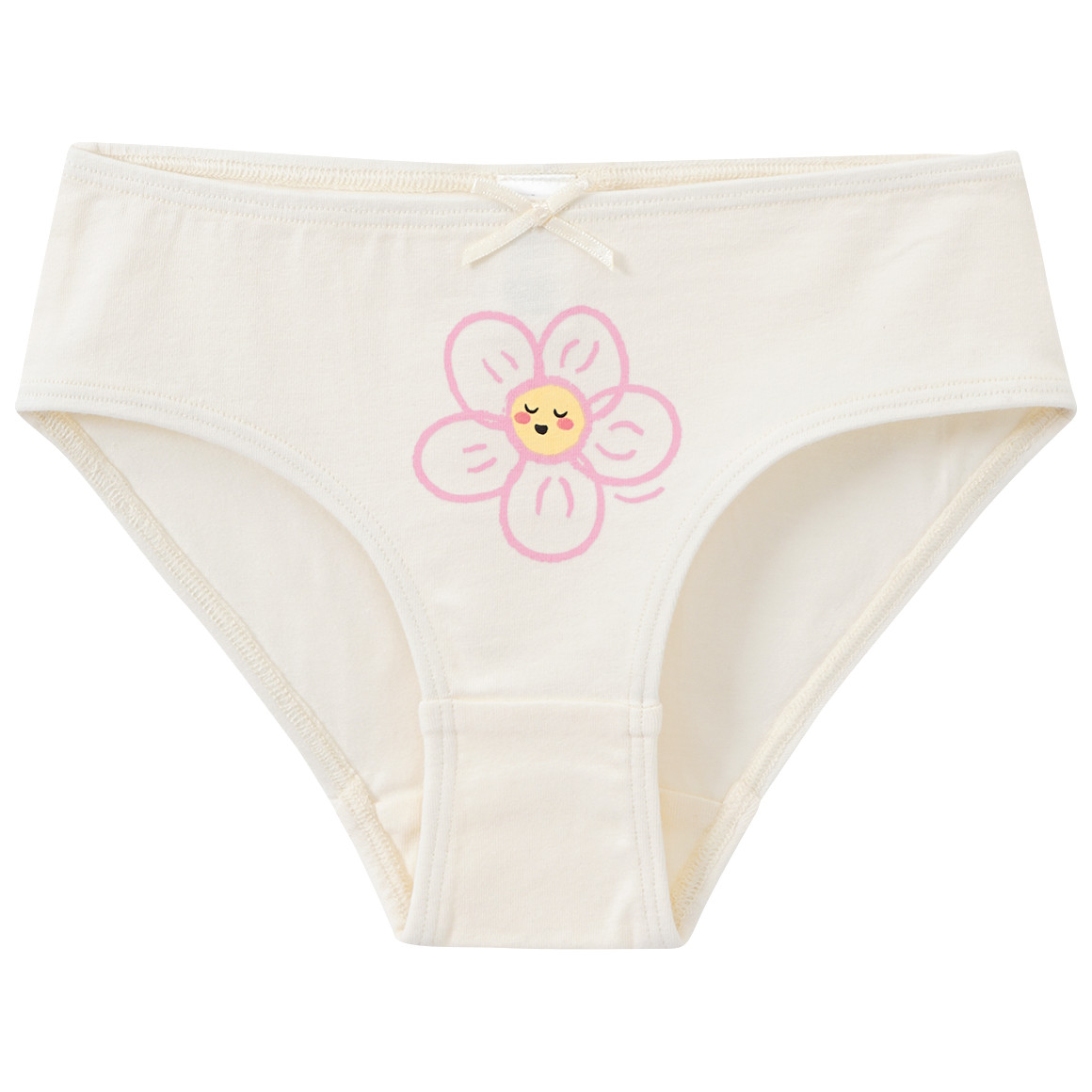 Topolino 3 Mädchen Slips mit Blümchen-Print helllila / creme