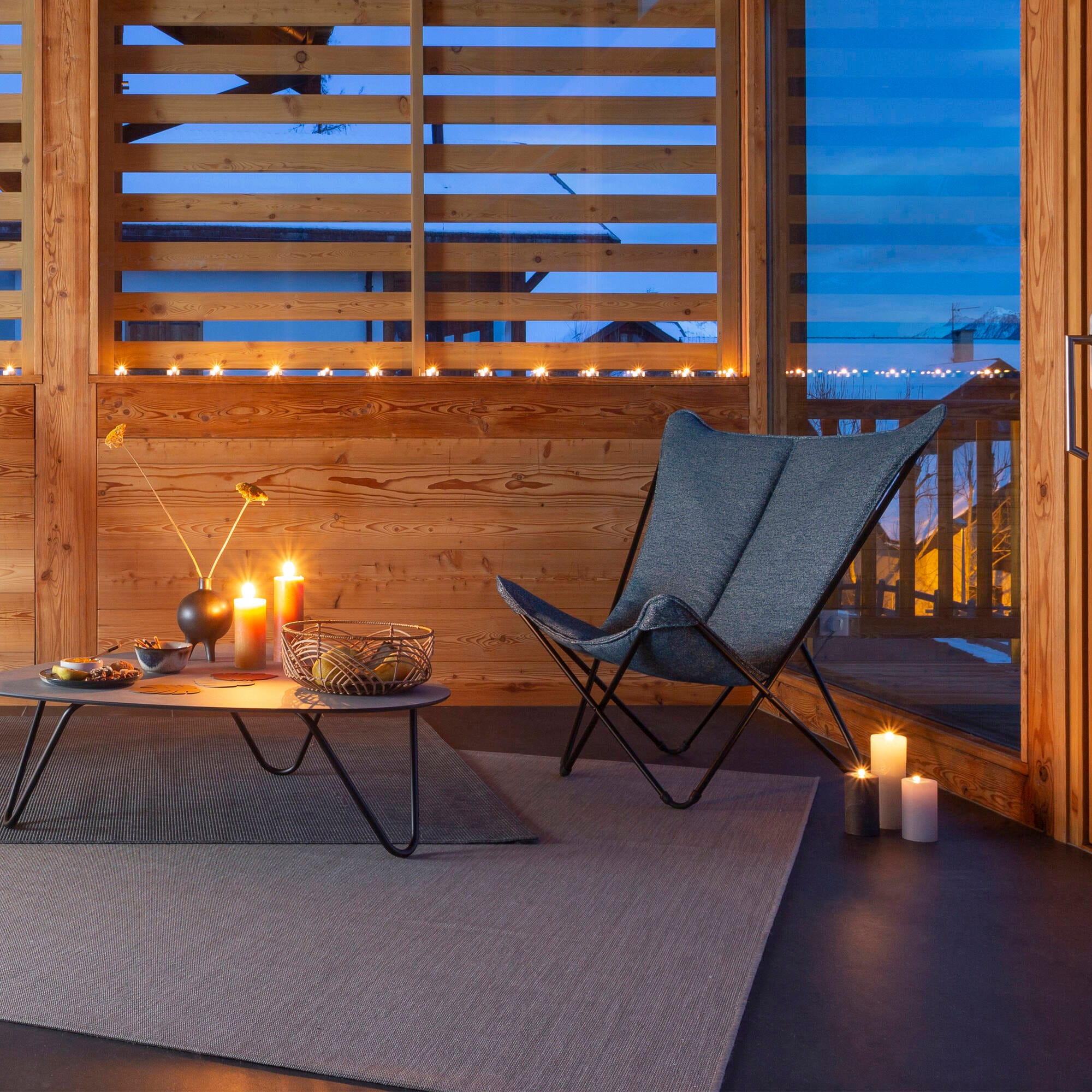 Couchtisch Cocoon HPL Grau Ciment-Noir