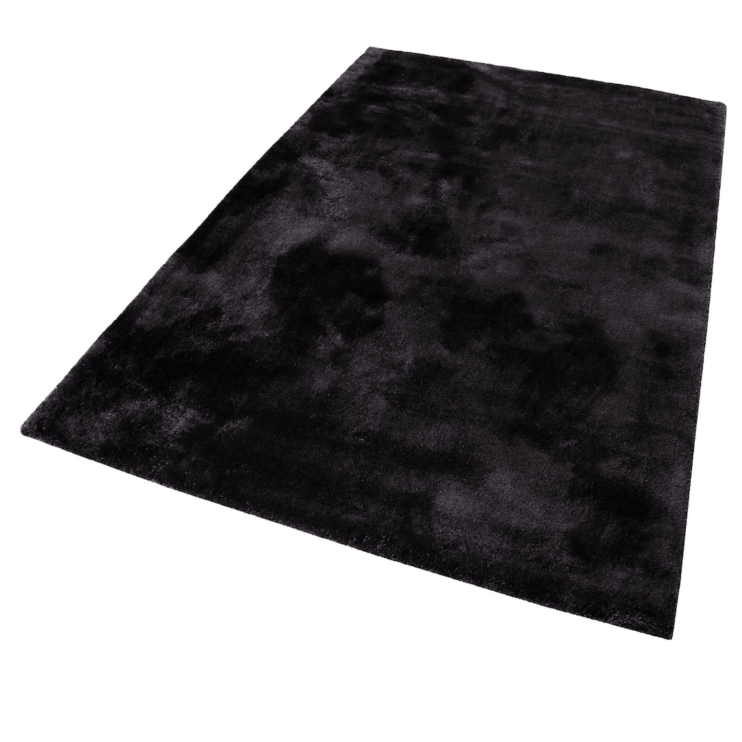 Hochflorteppich RELAXX 70 x 140 cm schwarz