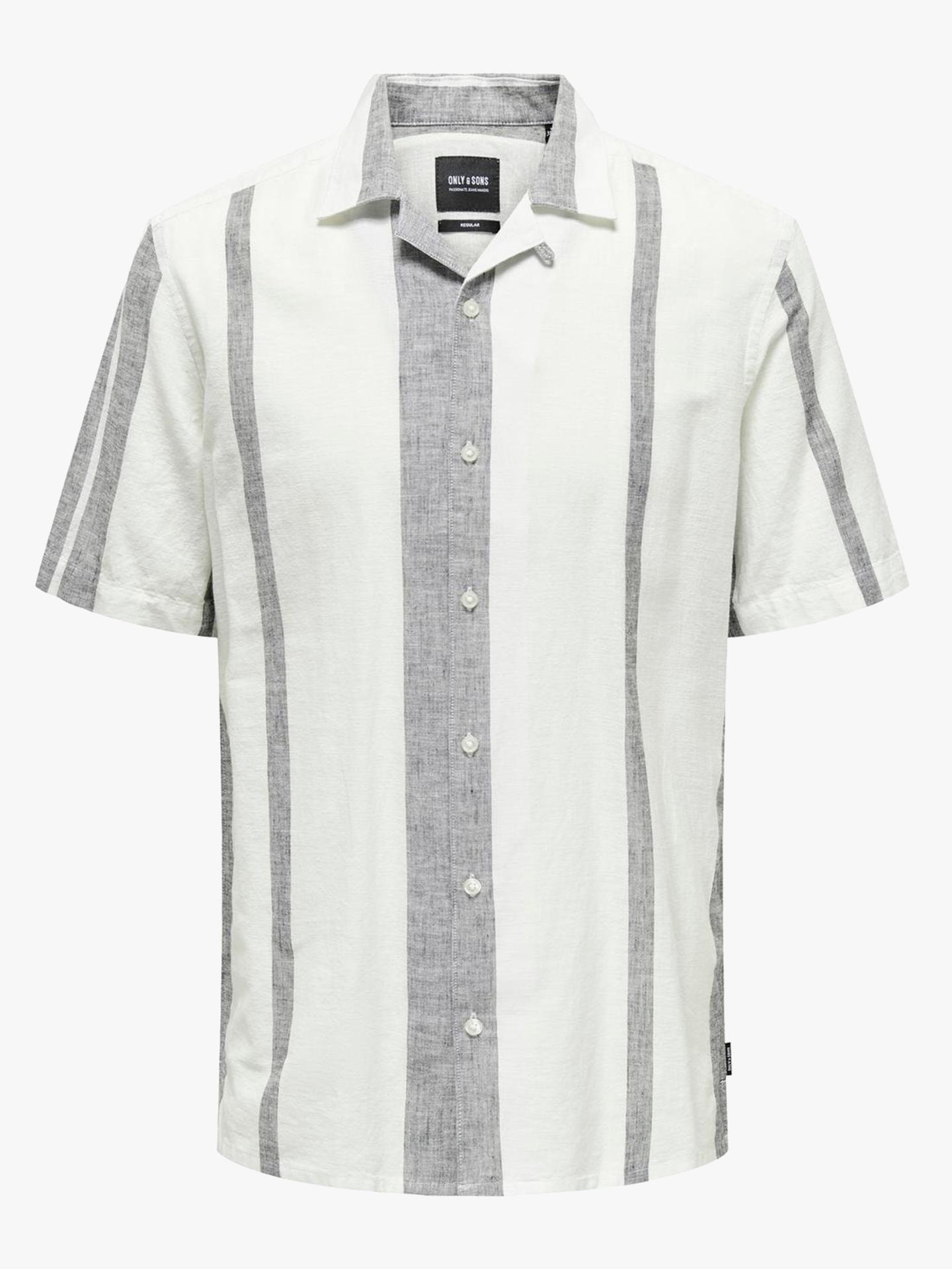 Caiden Short Sleeve Stripe Linen Resort