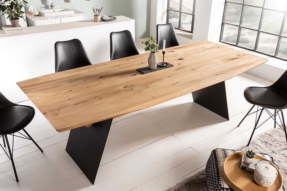 Design Esstisch GRAND OAK 240cm natur Wildeiche Massivholz