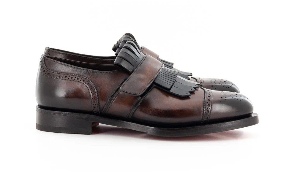 SANTONI - COLIN 16264 GMI NOIR/MARRON