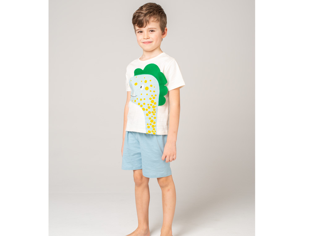 Pyjama short enfant-Dinos dans l'espace