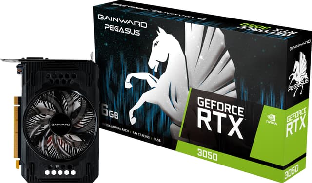 Gainward GeForce RTX 3050 Pegasus grafikkort (6GB GDDR6)