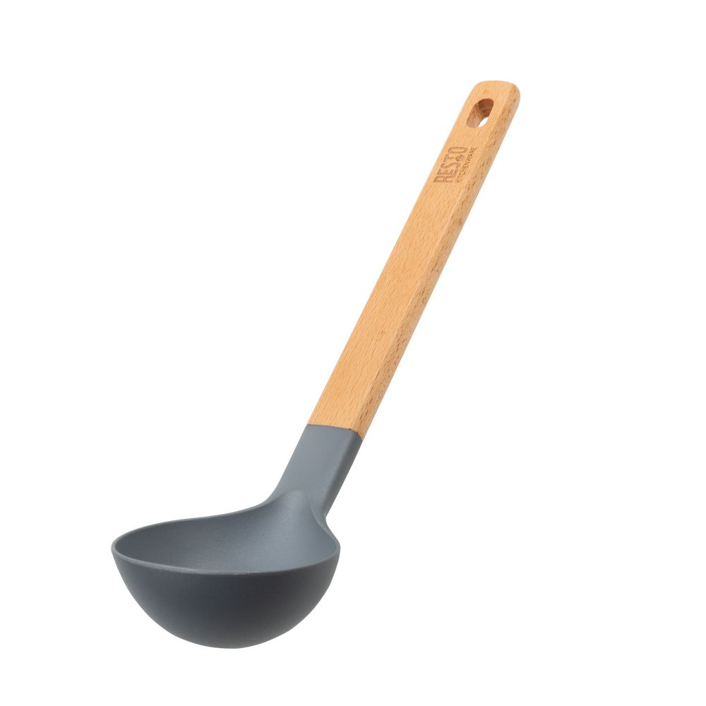 Subra Holz Soup Ladle Küchenhelfer Suppenlöffel Kochgeschirr Schöpfkelle (94201) - Braun / Grau
