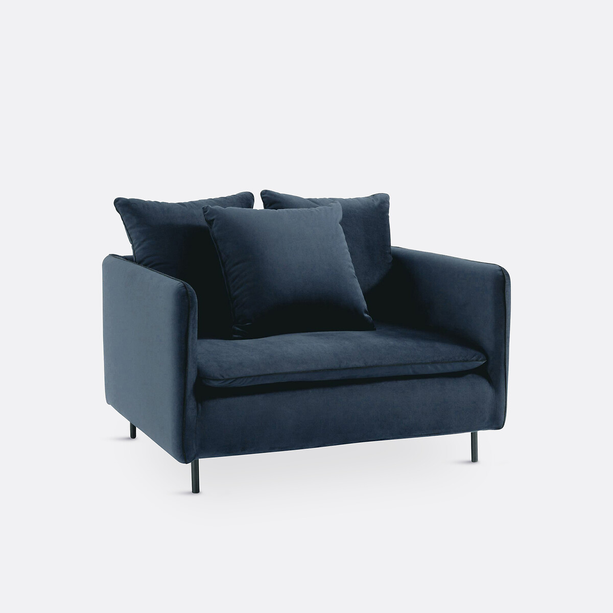 LA REDOUTE INTERIEURS<br>Poltrona XL em fluweel, Ivete